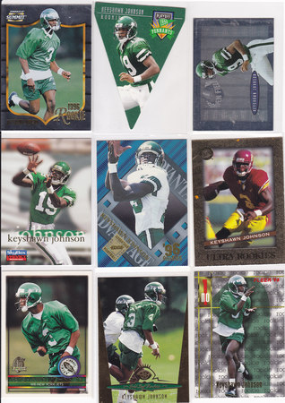 Keyshawn Johnson Lot of 9