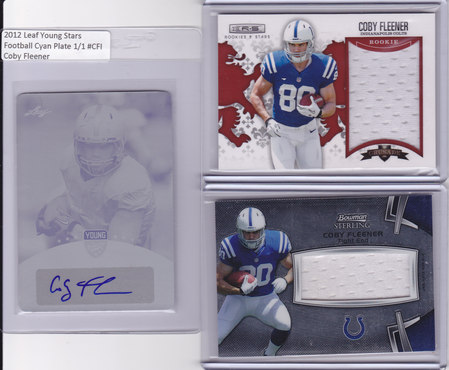 Coby Fleener Lot of 3