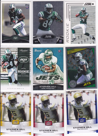 Stephen Hill rookie lot of 9