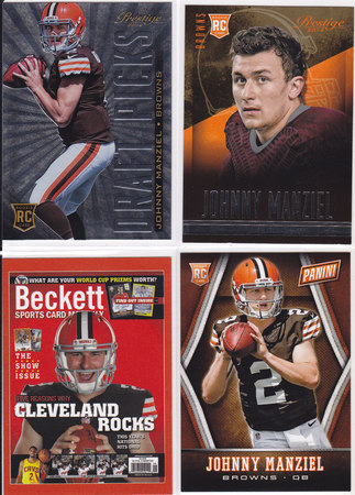 Johnny Manziel 4 Card Lot