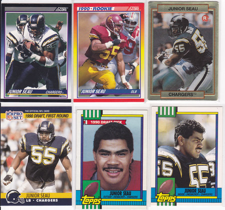 Junior Seau rookie lot 6