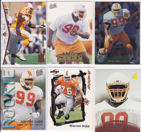 Warren Sapp rookie lot 6