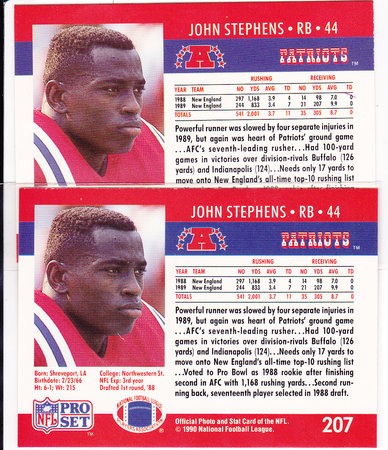 1990 ProSet John Stephens