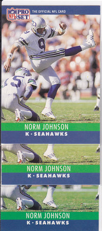 1990 ProSet Norm Johnson