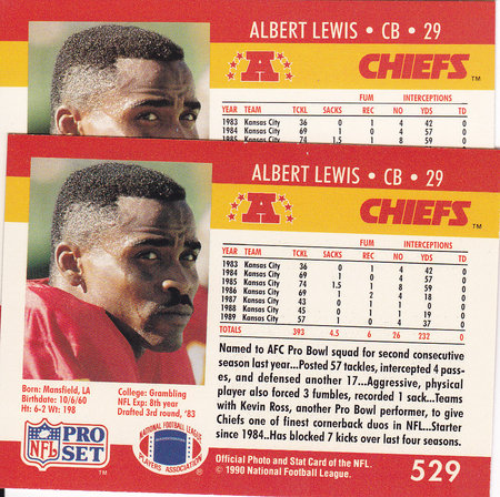 1990 ProSet Albert Lewis