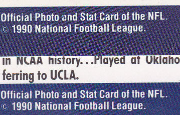 1990 ProSet Cowboys Team Cards
