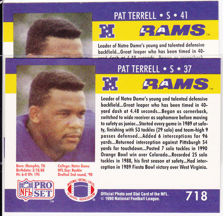 1990 ProSet Pat Terrell